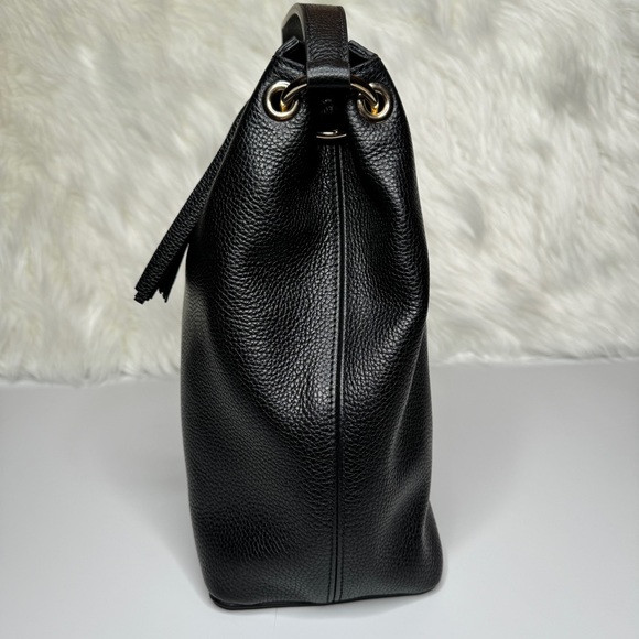 GUCCI 536194 Soho Black Hobo Leather Shoulder Bag - Picture 4 of 15